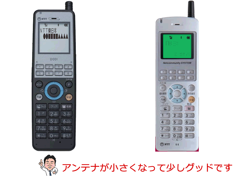 αNXのコードレス電話機はより使いやすくなりました。中古ですと大変お買い得です。